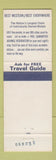 Matchbook Cover - Lee's Motor Inn Chamberlain SD Best Western