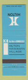 Matchbook Cover - Hilton Hotel Honolulu Hawaii