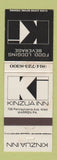 Matchbook Cover - Kinzua Inn Warren PA