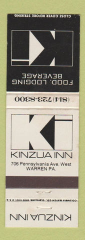 Matchbook Cover - Kinzua Inn Warren PA