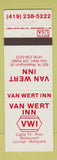 Matchbook Cover - Van Wert Inn OH