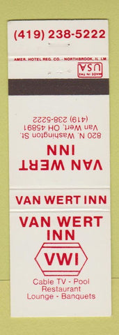 Matchbook Cover - Van Wert Inn OH