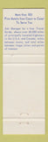 Matchbook Cover - Phil Town Inn Sturgis SD Best Western