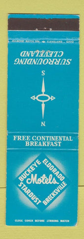 Matchbook Cover - Buckeye Stardust Eldorado Brecksville Motel Cleveland OH