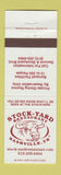 Matchbook Cover - Stock Yard Restaurant Nashville TN