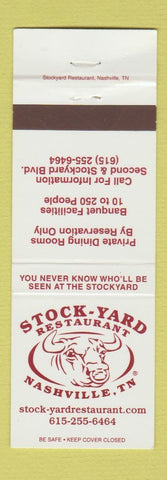 Matchbook Cover - Stock Yard Restaurant Nashville TN