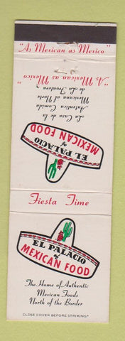 Matchbook Cover - El Palacio Mexican Restaurant CHAIN