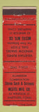 Matchbook Cover - Mestel Manufacturing Storm Sash Screens Hartford CT WEAR
