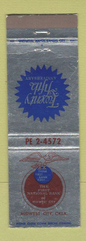 Matchbook Cover - First National Bank Midwest City OK