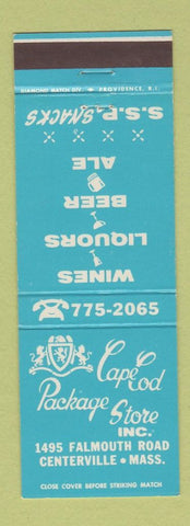 Matchbook Cover - Cape Cod Package Liquor Centerville MA