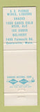Matchbook Cover - Cape Cod Package Liquor Centerville MA