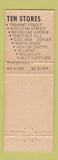 Matchbook Cover - SS Pierce Boston MA