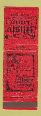 Matchbook Cover - Misty Lounge Lincoln NE