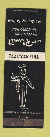 Matchbook Cover - Chez Plumet Rte Granby ST Paul QC WEAR