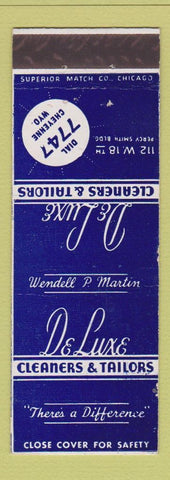 Matchbook Cover - De Luxe Cleaners Tailors Cheyenne WY
