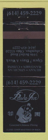 Matchbook Cover - Panda Inn Chinese Restaurant Columbus OH