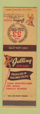 Matchbook Cover - Jelling Cigars Tobacco Newark NJ Indian