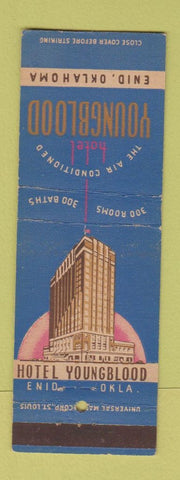 Matchbook Cover - Hotel Youngblood Enid OK
