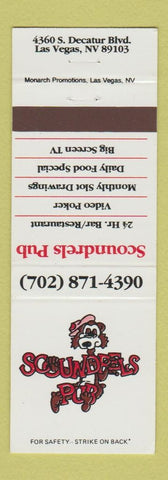 Matchbook Cover - Scoundrels Pub Las Vegas NV