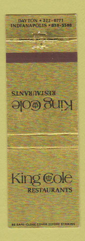 Matchbook Cover - King Cole Restaurants Indianapolis IN Dayton