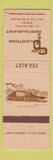Matchbook Cover - Close Quarters Bar Restaurant pizza