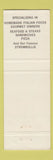 Matchbook Cover - Close Quarters Bar Restaurant pizza