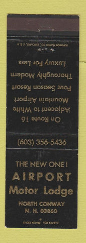 Matchbook Cover - Airport Motor Lodge North Conway NH