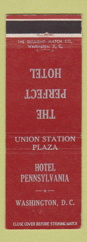 Matchbook Cover - Hotel Pennsylvania Washington DC