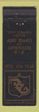 Matchbook Cover - F2 Restaurant Coffee Shop Sheffield MA