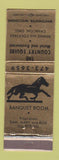Matchbook Cover - The Country Squire Motel Restaurant Whitewater WI