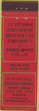 Matchbook Cover - Diamond Hill Ice Cream Woonsocket RI Federal