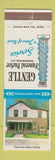 Matchbook Cover - Gentle Funeral Parlor Ransomville NY