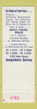 Matchbook Cover - Gentle Funeral Parlor Ransomville NY