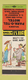 Matchbook Cover - Wilson's Park O Tel Motel Estes Park Colorado hillbilly