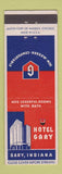 Matchbook Cover - Hotel Gary IN
