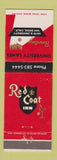 Matchbook Cover - University Lanes Bowling San Diego CA Red Coat Inn