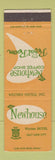 Matchbook Cover - Newhouse Coffee Shop Hotel Salt Lake City UT