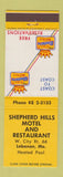Matchbook Cover - Shepherd Hills Motel Restaurant Lebanon MO Route 66