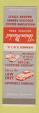 Matchbook Cover - Union Market National Bank Boston? MA