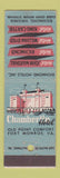 Matchbook Cover - Chamberlain Hotel Fort Monroe VA Richmond Hotels