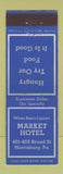 Matchbook Cover - Market Hotel Harrisburg PA
