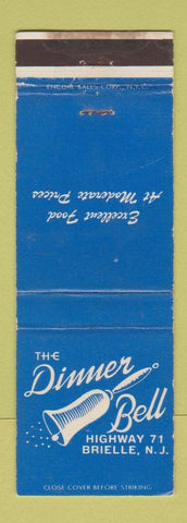 Matchbook Cover - Dinner Bell Brielle NJ