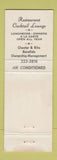 Matchbook Cover - Dinner Bell Brielle NJ