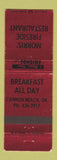 Matchbook Cover - Morris' Fireside Restaurant Cannon Beach OR
