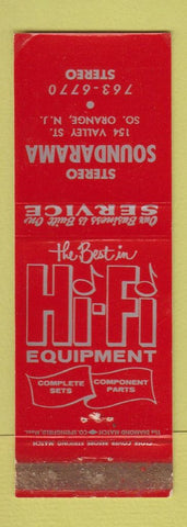 Matchbook Cover - Stereo Soundarama Hi Fi South Orange NJ WEAR