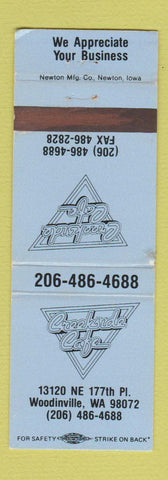 Matchbook Cover - Creekside Cafe Woodinville WA WEAR