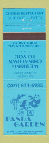 Matchbook Cover - Panda Garden Chinese Portland ME
