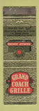 Matchbook Cover - Grand Coach Grille Maple Shade NJ