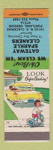 Matchbook Cover - Gateway Sparkle Cleaners Portland OR