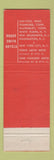 Matchbook Cover - Roger Smith Hotels
